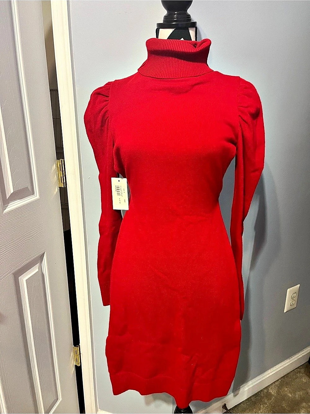 LVL X Red Turtleneck Dress Size Small NWT